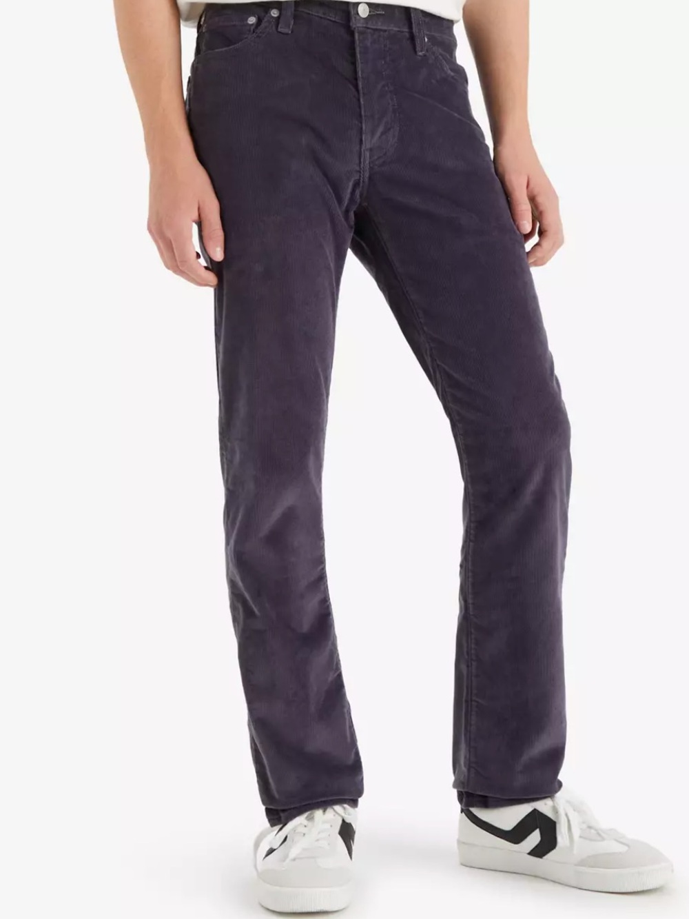 Men’s 511 slim fit Corduroy Straight-Leg Jeans - Dark Purple
